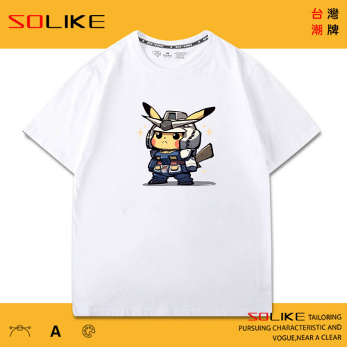 純棉 鋼彈X寶可夢皮卡丘T 三件NT$1099