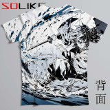 排汗衫 鬼滅之刃水柱富岡義勇短T 三件NT$1099