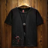 純棉 刺繡鳳凰短T