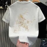 純棉 刺繡麒麟短T