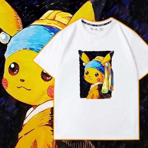 純棉 戴珍珠耳環的皮卡丘短T 三件NT$1099