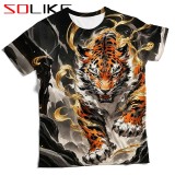 排汗衫 黑金猛虎下山短T 三件NT$1099