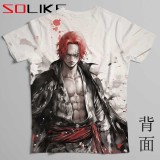 排汗衫 海賊王紅髮短T 三件NT$1099