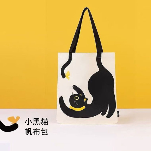 黑貓/黑天鵝 創意帆布包