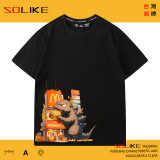 純棉 襲擊麥當勞哥吉拉短T 三件NT$1099
