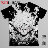 排汗衫 海賊王尼卡魯夫短T 三件NT$1099
