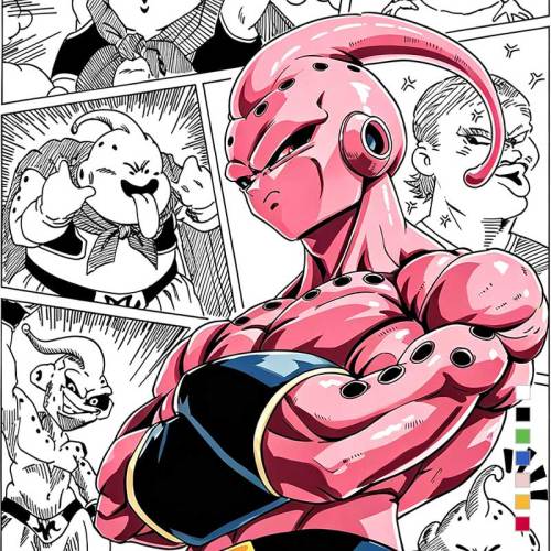 純棉 七龍珠魔人短T 三件1099