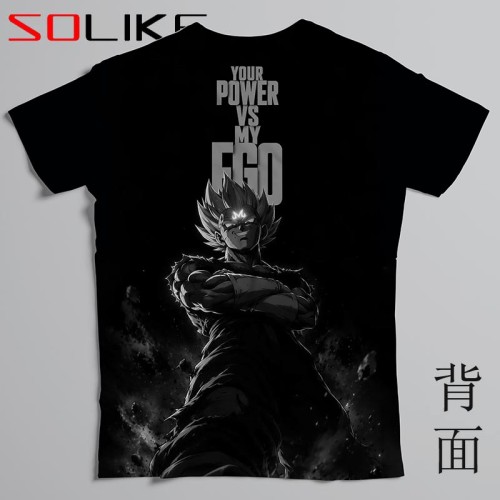 排汗衫 七龍珠魔人貝吉塔短T 三件NT$1099