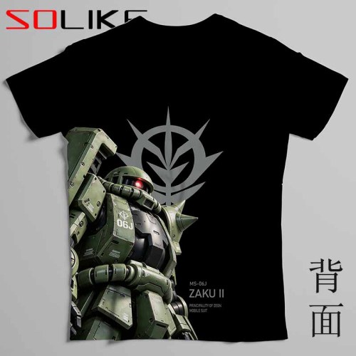 排汗衫 鋼彈MS-06J綠薩克短T 三件NT$1099