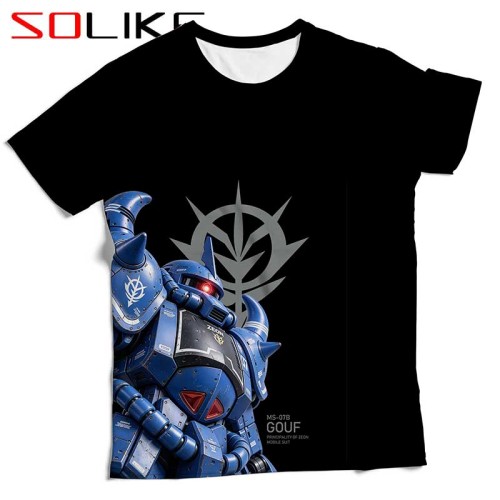 排汗衫 鋼彈古夫老虎藍色巨星短T 三件NT$1099