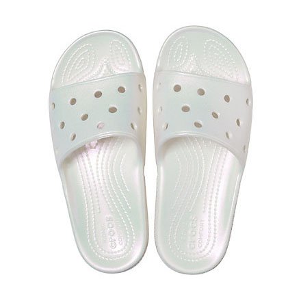 classic crocs iridescent slide
