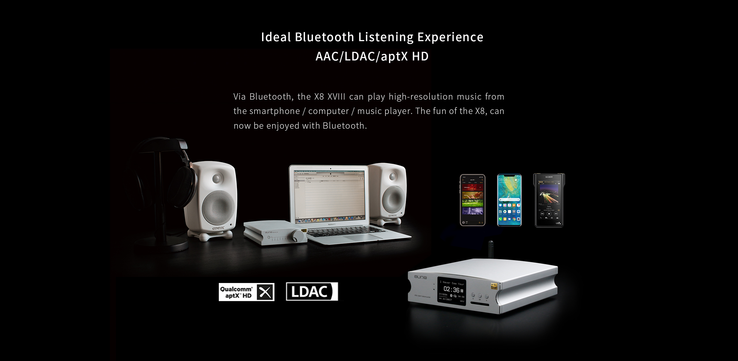 Aune X8 XVIII BT Magic DAC Bluetooth AptX HD LDAC