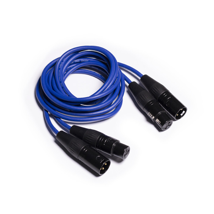 Aune AL3 XLR Balanced Male to Female 3-Pin Audio Cable (Pair)