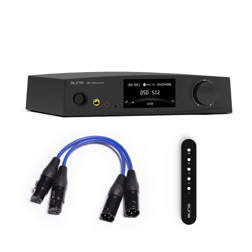 aune S9c Pro DAC with Headphone Amp with AL3 XLR Balanced Male to Female 3-Pin Audio Cable 1 Pair