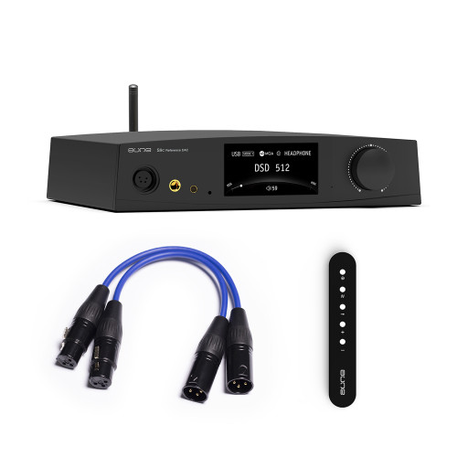 aune S9c Pro DAC with Headphone Amp with AL3 XLR Balanced Male to Female 3-Pin Audio Cable 1 Pair
