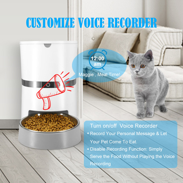 PDPETS Automatic Food Feeder Pet Dispenser with Stainless Steel Pet Bowl Designed for Dog Automatic dog dispenser
