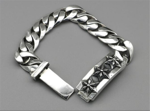 CHROME HEARTS BRACELET sterling silver bracelet thick punk CHB072