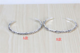 Chrome Hearts Roll Bangle CHT019 Solid 925 Sterling Silver