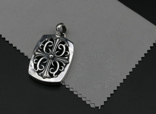 Chrome Hearts Pendant CH CROSS Iron Art CHP109 Solid 925 Sterling Silver