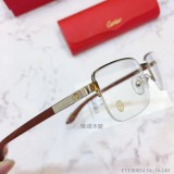 Cartier Eyeglass Wooden Leg EYE00054 Wood Optical Frames FCA335