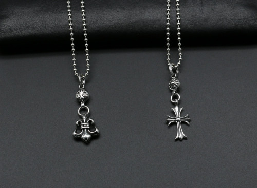 Chrome Hearts Pendant CH CROSS / ARMY FLEUR CHP145 Solid 925 Sterling Silver
