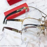 Cartier Eyeglass Wooden Leg EME00055 Wood Optical Frames FCA333