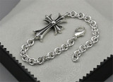 CHROME HEARTS 925 Sterling Silver Cross Bracelet CHB022