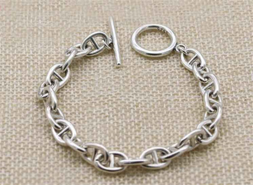 CHROME HEARTS Ring Simple 925 Silver Bracelet CHB019