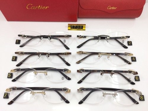 Wholesale Fake Cartier Eyeglasses 6738 online FCA292