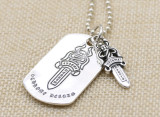 Chrome Hearts Pendant TAG Dagger CHP092 Solid 925 Sterling Silver
