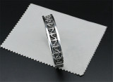 Chrome Hearts Buckle Bangle Army Fleur CHT012 Solid 925 Sterling Silver