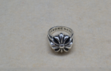 Chrome Hearts Ring Double Floral CHR086 Solid 925 Sterling Silver