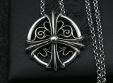 Chrome Hearts Pendant CH CROSS Ring CHP083 Solid 925 Sterling Silver