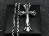 Chrome Hearts Pendant CH CROSS CHP113 Solid 925 Sterling Silver 80mm