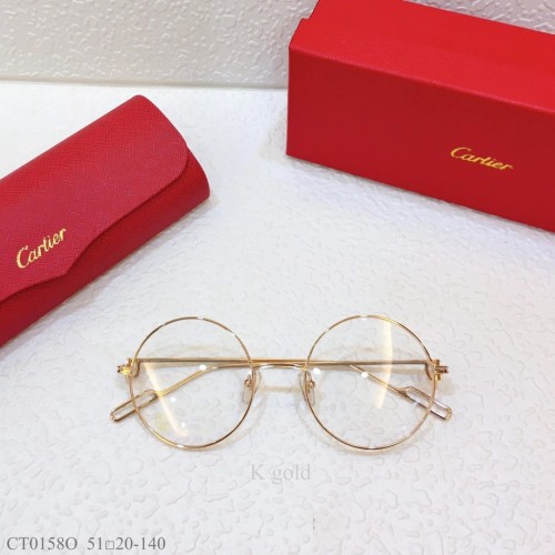 Cartier Metal CT0158O Eyeglass Optical Frames FCA325