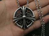 Chrome Hearts Pendant CH CROSS Ring CHP083 Solid 925 Sterling Silver