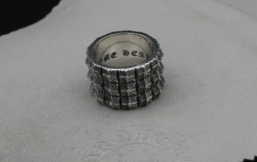 Chrome Hearts PETE PUNK TRIPLE STACK RING CHR091 Solid 925 Sterling Silver
