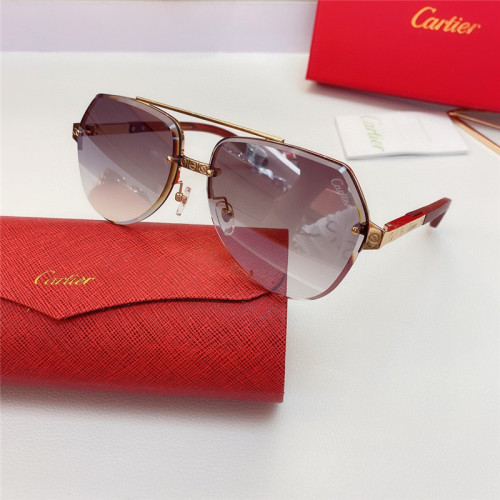 Wholesale Replica Cartier Sunglasses Wood CT8200989 Wooden Frame CR151