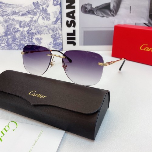 Cartier Sunglasses Replica Cartier glass 1455 Wooden CR161