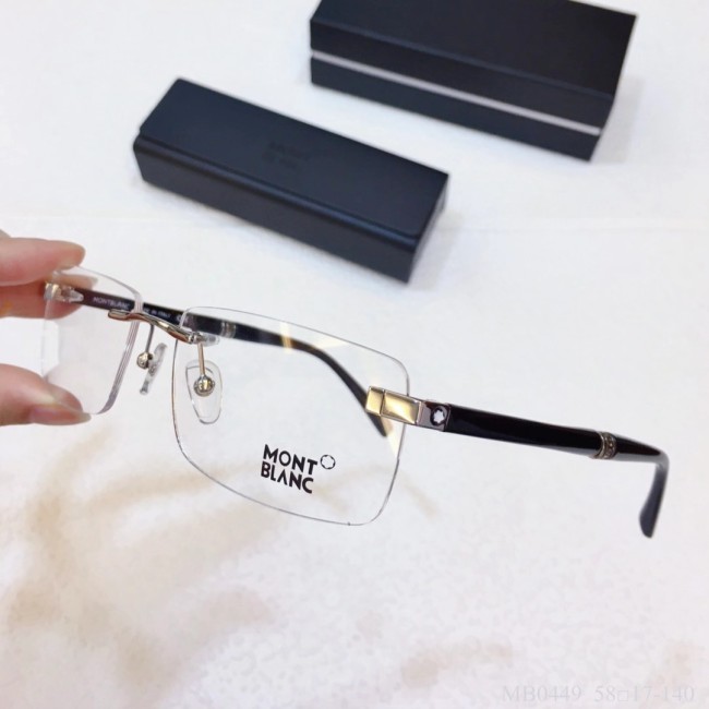 MONT BLANC Glass MB0449 Wood Eyeware Optical Frames FM366