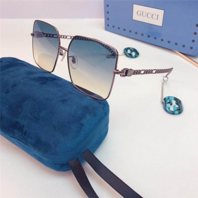 GUCCI Sunglass for Women GG0724S GUCCI Glass with GG Pendant SG686