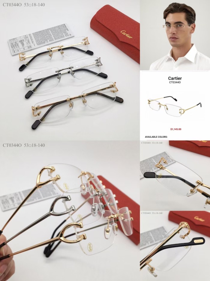Cartier Eyeglass CT03440 Optical Frames FCA329