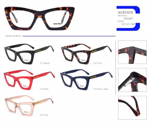 MIU MIU Optical Frames Glasses For Women Cat Eye FD2207 FMI172