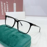 Stylish replica gucci eyeglasses with a classic black full-rim design