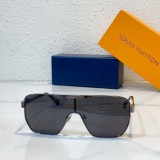 replica lv sunglasses black front