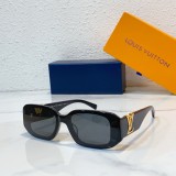 unisex louis vuitton sunglasses replica z9993u black color