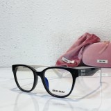 Replica Miu Miu Eyeglasses Model 02V Black Acetate Frame