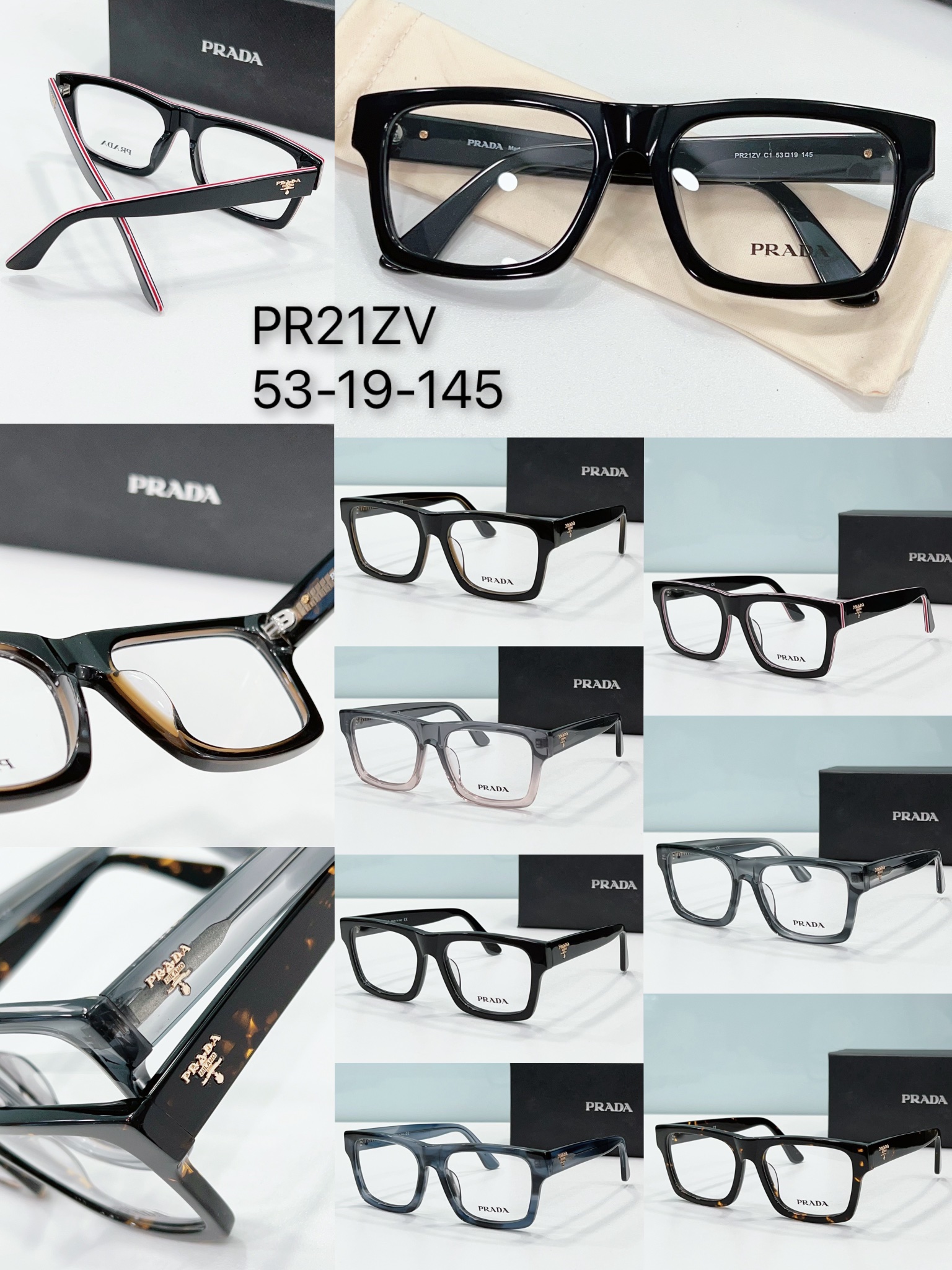 collection of prada sunglasses dupe pr21zv fp817