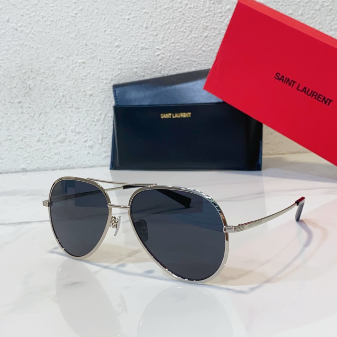 black silver color of fake ysl saint laurent sunglasses classic 11