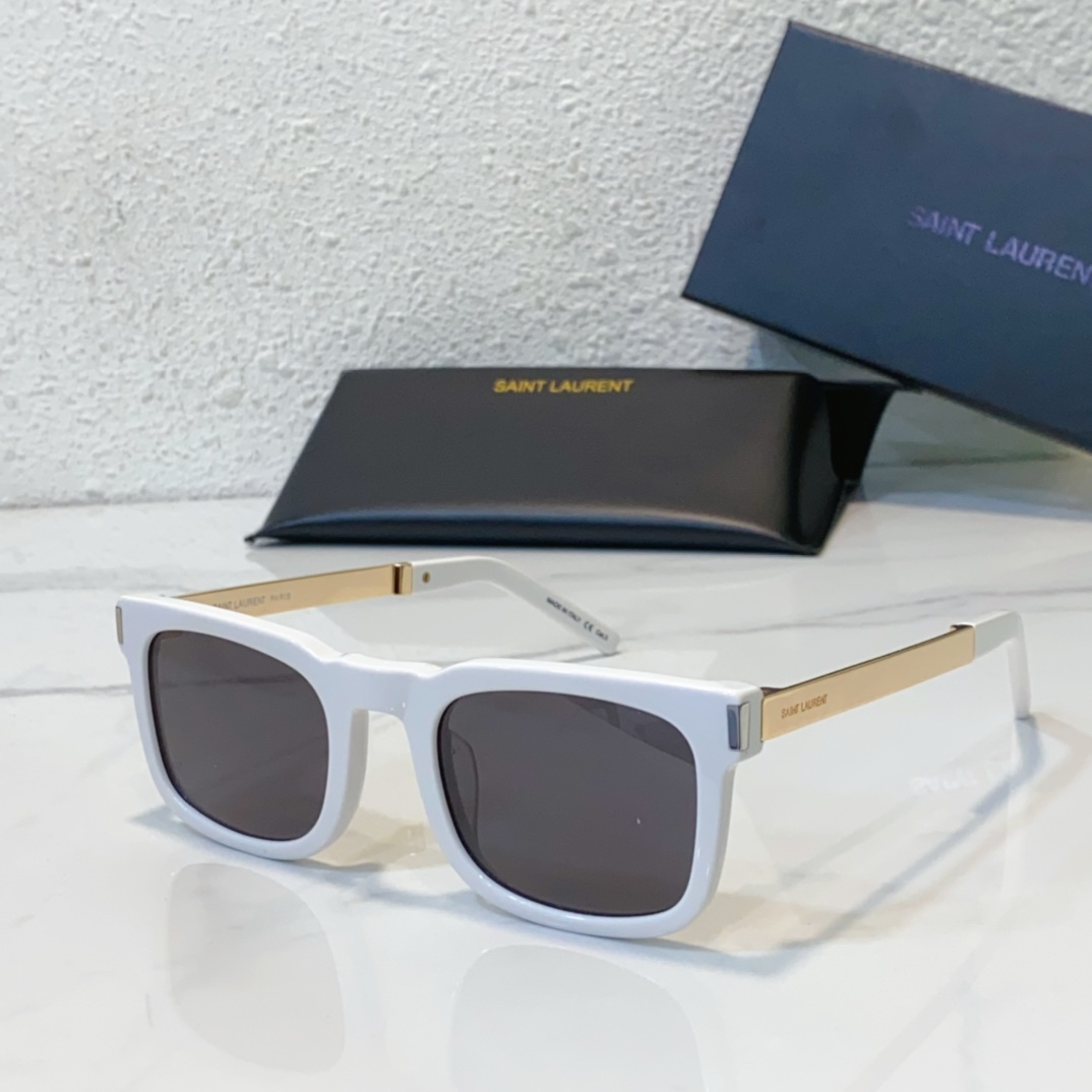 white color of fake ysl saint laurent sunglasses sl581